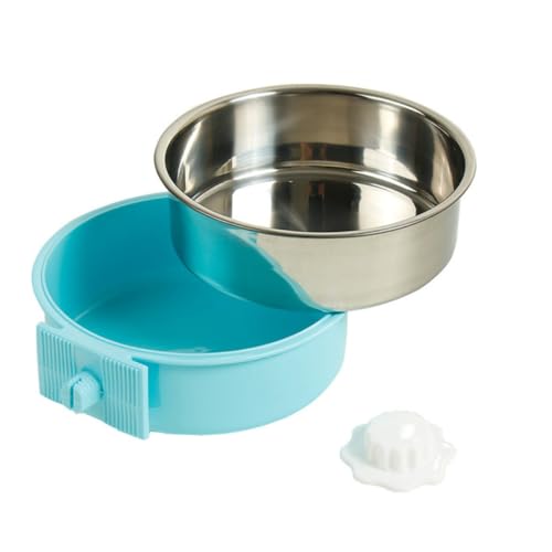 STOBOK ステンレス製大型ペット用吊り下げボウル 耐久素材採用 猫 犬対応 食べやすく 衛生的でお手入れ簡単 容器安定で溢れにくい