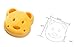 QTMY Bear Shape Sandwich Mold Cutter,Bread Sandwich Shapers Maker for Kids