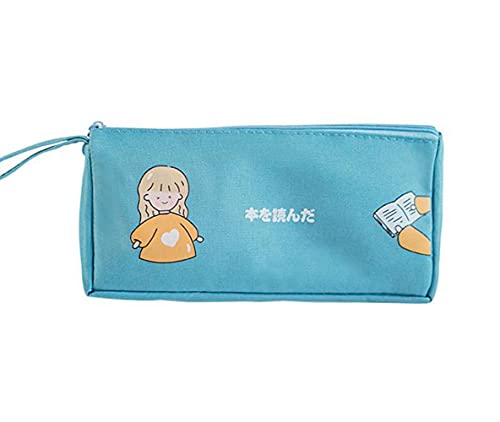 猫仙人 筆箱 ペンケース ペンホルダー 鉛筆入れ ペンポーチ シンプル 入学 文房具 小物入れ 大容量 筆入れ ファスナー付き かわいい