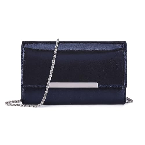Image of AFKOMST Clutch Purses for Women Small Convertible Wristlet and Evening Bag | Vegan Leather, Fits 6.7-inch Phone /Passport, Versatile for Formal Events /Prom /Wedding /Cocktail /Night Out /Daily Use