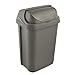 keeeper Eco Rasmus Cubo de Basura con Tapa Deslizante, 25 l, Plástico Reciclado, Gris, 34 x 26 x 54 cm