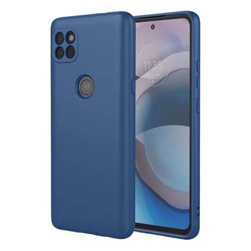 Coque silicone Moto One 5G Ace bleu idéale pour la protection au quotidien