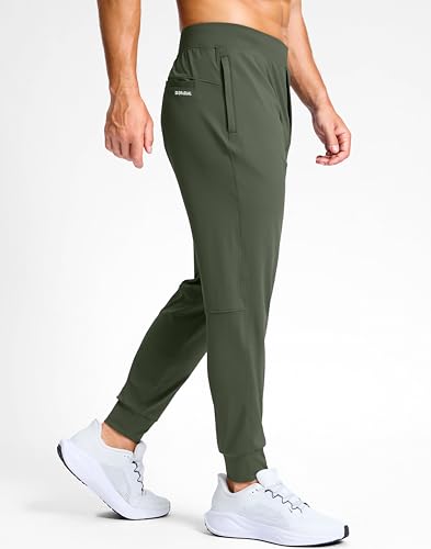 Image of G Gradual Men's Golf Joggers Pants with Zipper Pockets Stretch Sweatpants Slim Fit Track Pants Joggers for Men Work Running
