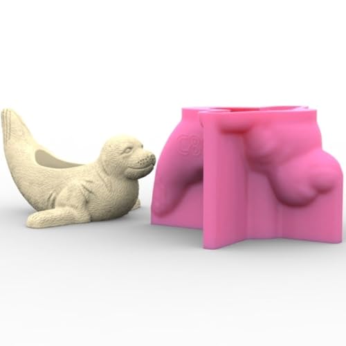 Moule en silicone pot de fleur sceau pour résine et plâtre