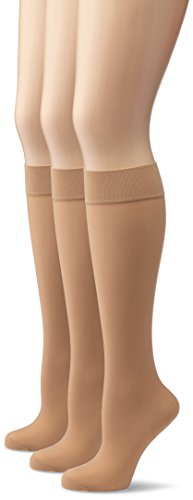 MyWay Fknie Stütz 70d 3er Calcetines, puder 141, 39/42, Pack de 3
