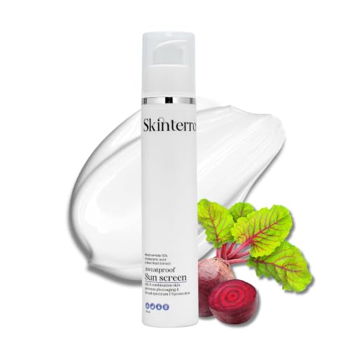 Image of Niacinamide 10% Hyaluronic Acid & Beet Root Extract Sweatproof Sunscreen SPF 50 PA+++ for | For All Skin Types | Broad Spectrum UV Protection Lightweight Daily Sun Care | 50 ml
