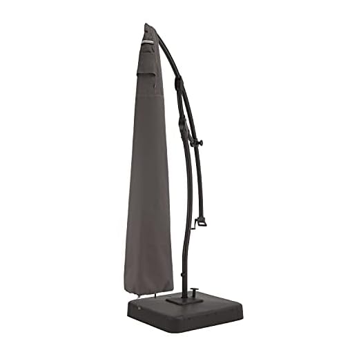 Classic Accessories Ravenna Water-Resistant 13 Foot Offset Patio Umbrella Canopy Cover