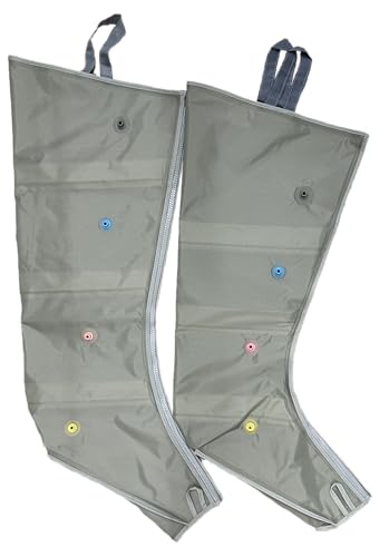 Sistema de Masaje con Compresión Neumática Secuencial POWERPRESS para Recuperación de Piernas, Juego Completo para Pierna Completa (Talla Grande) miniatura 3