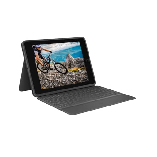 Funda con teclado Logitech Resistente Folio para iPad Pan QWERTY accesorio antigolpes tablet 6