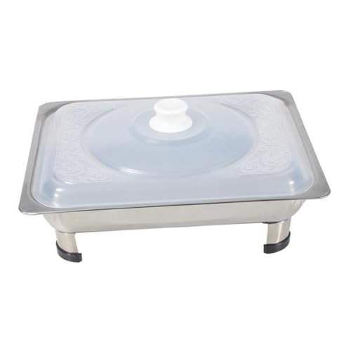 Angoily 1 Set Square Grilled Fish Stove Serving Warming Trays for Buffets Party Banquet Food Warmers Food Warm Buffet Stove Food Buffet Warmer Versatile Buffet Plate Stainless Steel Silver