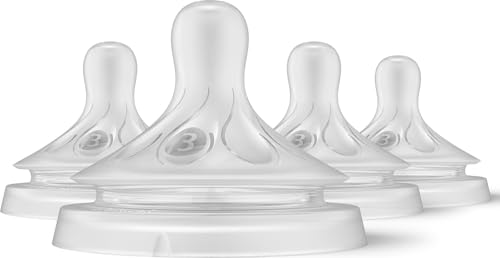 Image of Philips Avent Natural Response Nipples, Medium Flow (Flow 3), 4-Pack, SCY963/04