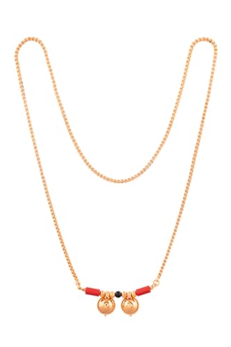 Radha's Creations Golden Brass Mangalsutra Length 30.00 inches for Women No.389 (Gold)