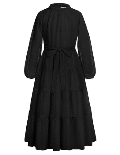 GRACE KARIN Girls Long Sleeve Dress A-line Flowy Maxi Dresses for Girls 5-14 Years