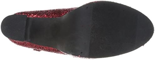 Ellie Shoes Women's 557 Eden G Glitter Maryjane Platform Pump, Red Glitter, 8 M US | Image 3