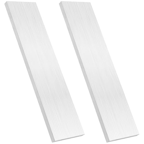 2 PCS Aluminum Flat Bar, 3/8" X 3" Aluminum Flat Bars, 12" Aluminum Bar Stock, Solid Mill Stocks, Precision Cut, Smooth Surface, Ideal for Industrial and Home Projects (2, 3/8X3X12 in)