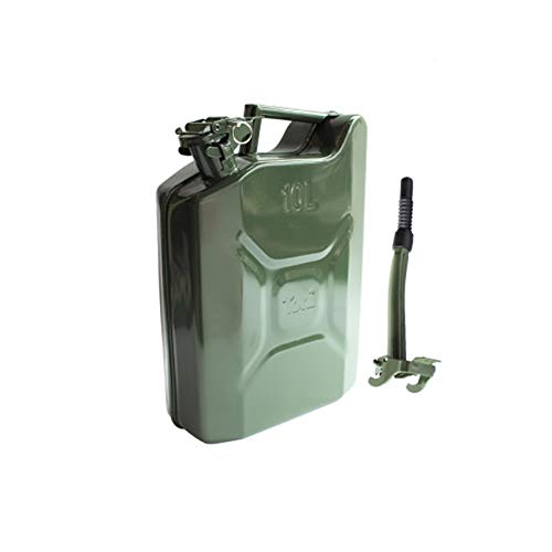 XuQinQin Portable fuel tank, 5L, 10L, 20L American thickened petrol cans, spare petrol tanks, various vehicles and small vessels gasoline container (Color : 10L)