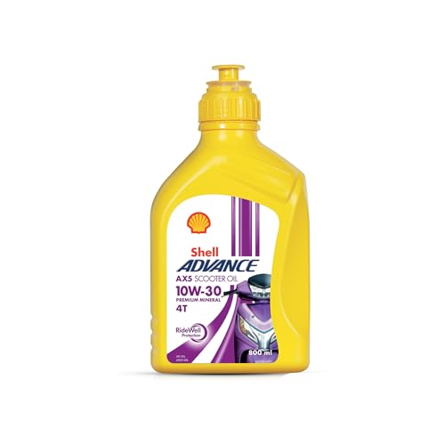Shell Advance AX5 10W-30 API SL JASO MB Premium Mineral Scooter Engine Oil (800 ml)
