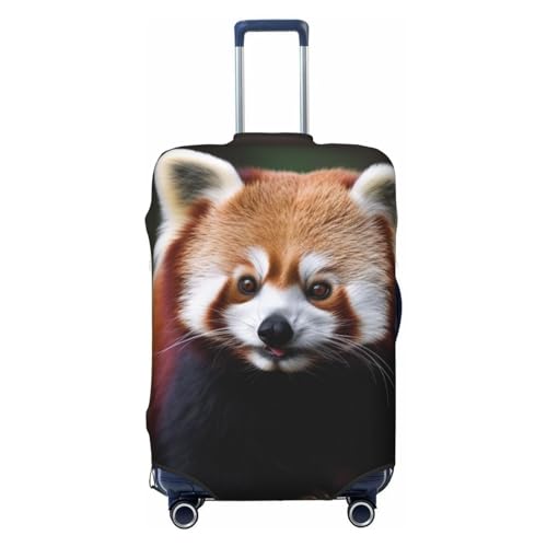 Animal Red Panda Luggage Cover Dustproof Suitcase Cover Elastic Washable Travel Luggage Protector Suitcase Protector Stretch Baggage Protector for 18-32 Inch Luggage X-Large