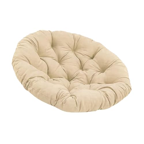 Gralara Papasan Chair Cushion 20inch Egg Chair Cushion Hanging Chair Cushion Washable Stylish Patio Chair Mat for Rocking Chair Seats, Khaki