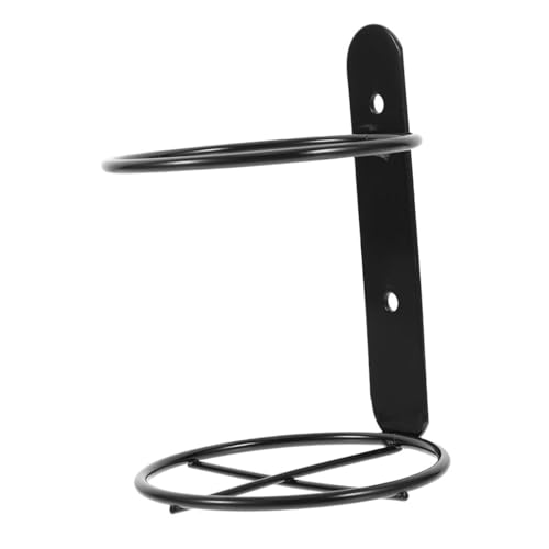 INOOMP Soporte de Botella de Vino Pared de Negro Estante para Vino Sola Botella Organizador Elegante para Hogar Bar y Restaurante
