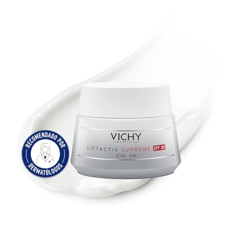 Vichy Crema de Día, Antimanchas, Corrige Arrugas y Aporta Firmeza, Combate el Envejecimiento, Enriquecida con Niacinamida, Fotoprotección SPF30, Liftactiv Supreme, 50 ml