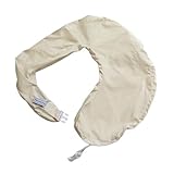 My Brest Friend Organic Cotton Deluxe Nursing Pillow Cover - Slipcovers For Baby - Adjustable Fit, Easy Care, Durable - Original Nursing Pillow Not Included, Organic Cream