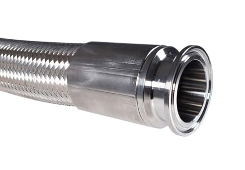 USA Lab 1.5 Tri Clamp Stainless Braided Hose w/PTFE Lining - USAlab