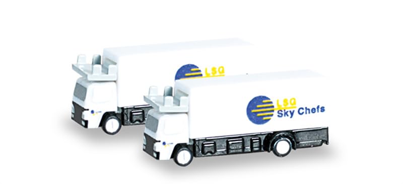 HERPA ミニチュアトラック セット　他トラック Amazon.com: FloZ for Herpa SCENIX Airport Catering 2 Trucks in a