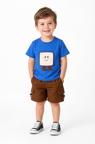 Image of Bold N Elegant Cotton Cute 3d Cartoon Printed Half Sleeve T-Shirt And Shorts Clothing Set For Infant Toddler Baby Boy Girl