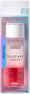 KISS Falscara DIY Eyelash Extension Remover with Natural Rosewater – Gentle Soothing Nourishing Eye Cleanser for Removal of Artificial False Synthetic Eyelashes, Lash Wisps, and Bond & Seal Adhesive