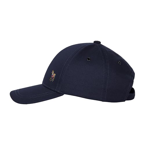 Paul Smith Ps Uomo Cotone Biologico Zebra Logo Baseball Cap, Navy, Taglia unica