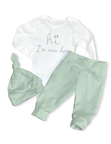 Image of AGAPENG Baby Boy Clothes Newborn Boy Outfits Infant Letter Print Romper Long Pants Hat 3PCS Baby Boy's Clothing