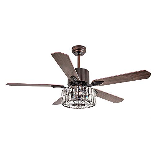 Flash Sale Buy 1 get 1 Reversible Ceiling Fan with Light 52 Inch Remote Control Ceiling Fan 5 Reversible Blades Crystal Chandelier Fans, Bulbs Not Included, Bronze Exclusive Special Reversible Ceiling Fan with Light 52 Inch Remote Control Ceiling Fan 5 Reversible Blades Crystal Chandelier Fans, Bulbs Not Included, Bronze
