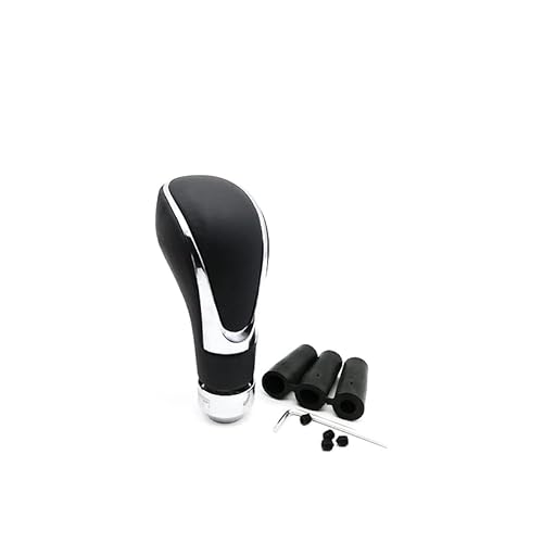 KAGOUKA Shifter Lever Leather Black Grip Universal Car Shift Knob Trip Manual Automatic