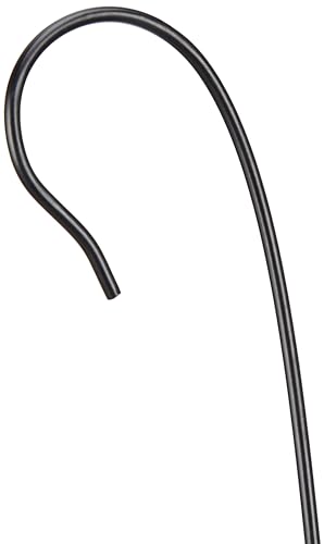 Image of Amazon Brand - Solimo Iron Extension Large S Hooks for Hanging Plant Basket /Lanterns /Outdoor Bird Feeder House /Pots & Pans | Metal Hooks for Home /Patio Decor (Black, Set of 5)
