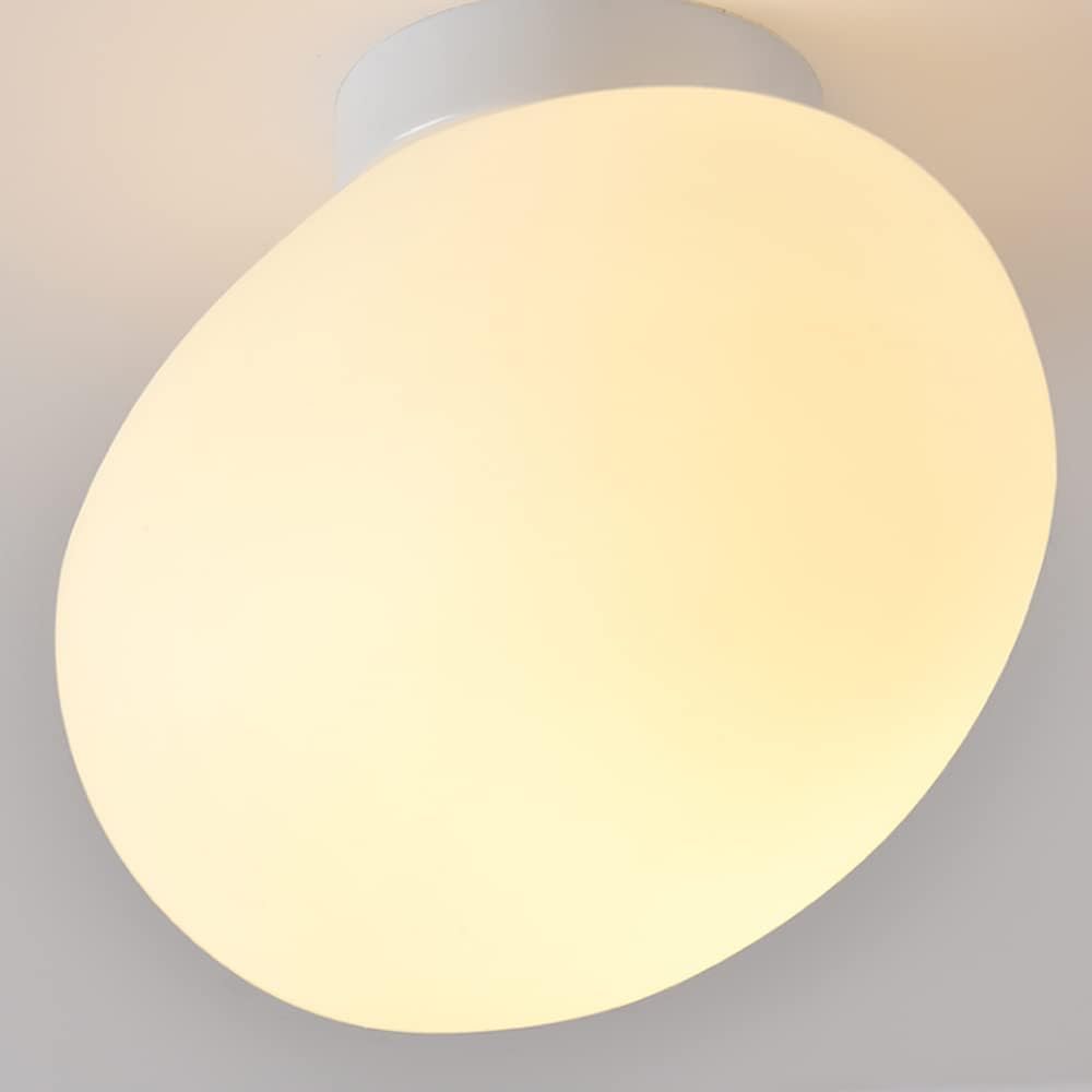 Nowoczesna lampa sufitowa do salonu, Nordic Creative, mlecznobiała, kamykowa, minimalistyczna lampa sufitowa do korytarza, kremowa, do pokoju dziecięcego