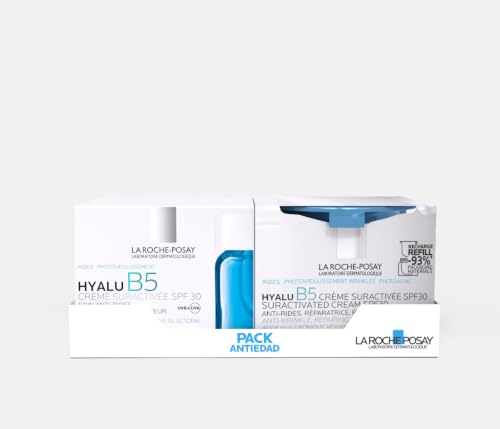 Hyalu B5 Crema Antiedad SPF 30 La Roche-Posay PACK con recarga para proteger y rellenar tu piel