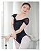 BNDDZBN Ballet Leotard Ballet Leotard For Women's Sling Bubble Short Sleeve Gymnastics Leotard Adult Ballerina Stage Professional Costumes(Black,XXXL)