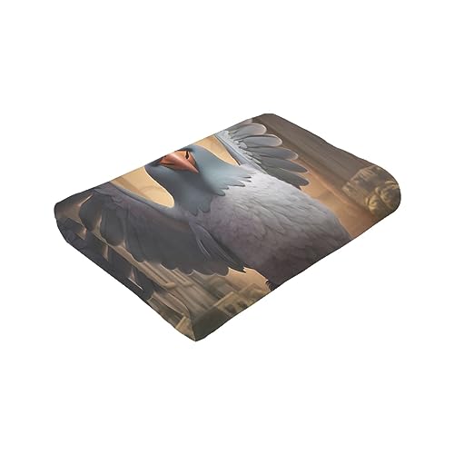 Couverture flanelle pigeon plaid doux pour canapé lit et voyage - 8