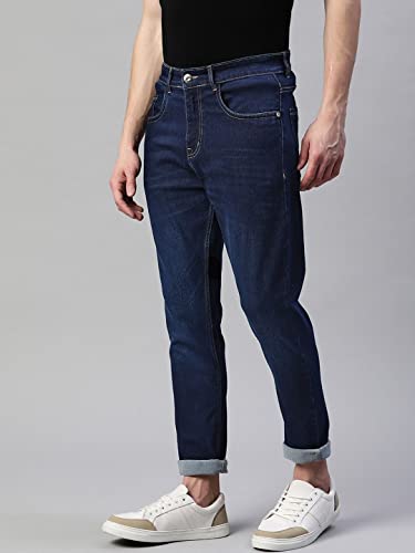 Image of Hubberholme Men's Stretchable Slim Fit Jeans - Casual Cotton Jeans for Men