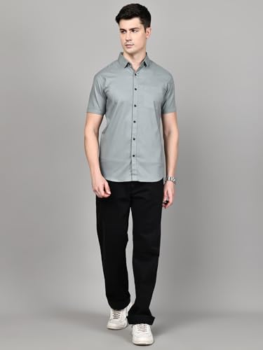 Image of Majestic Man Men's Cotton Slim Fit Shirt