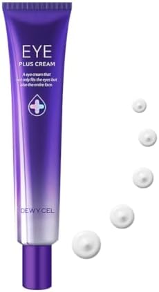 DEWYCEL EYE PLUS CREAM with Adenosine, Madecassoside, and Peptide Complex for Wrinkles, Dark Circles, and Dullness | Premium Korean Skincare | 1.0 fl oz / 29.6 ml