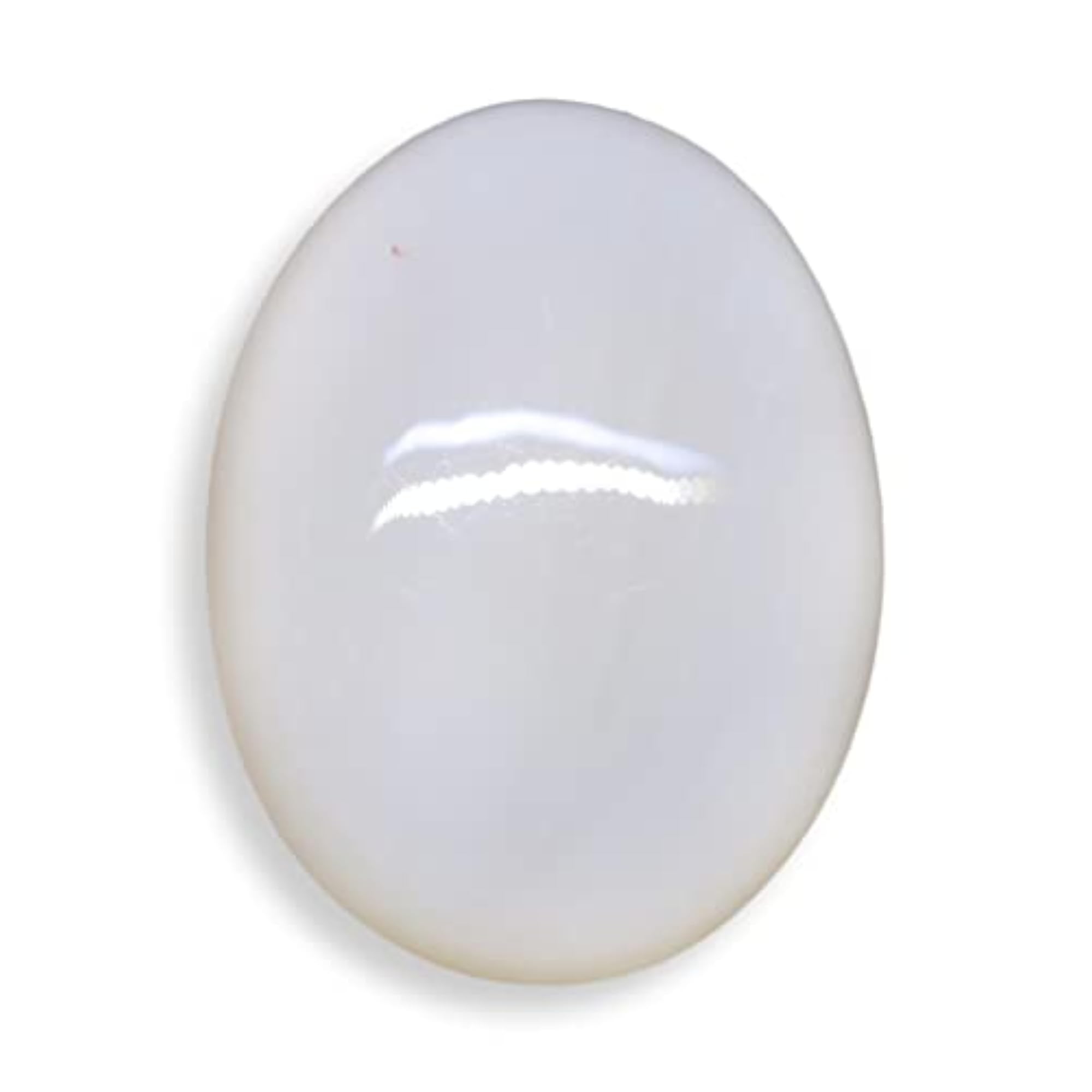Natural White Stone Original Certified Australian Gemstone, 4.91 Carat