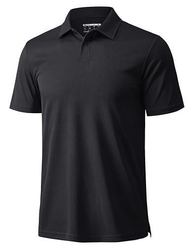MAGCOMSEN Men's Polo Shirts Short Sleeve Collared Performance Dry Fit Breathable Golf Athletic Casual