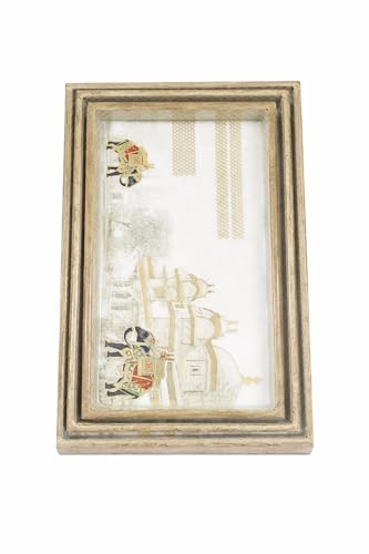 Image of Premium Wooden Serving Tray Set of 3 | Ethnic Indian Art Printed Tea, Coffee & Snack Trays | Decorative Multipurpose Home & Kitchen Serving Tray (F-06)