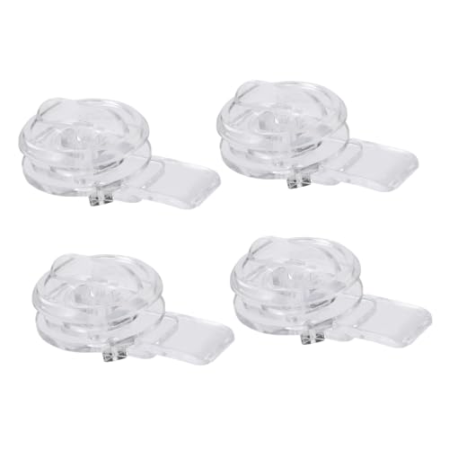 DECOMELODY 4個 厚手素材の耐摩耗 耐割れ性に優れた透明アクリル製キャビネットロック ペットや のいたずら防止に効果的 家用扉 収納箱 庫に対