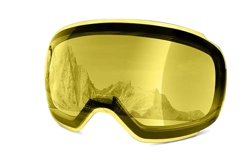 COOLOO Skibrille Herren Damen Jugendliche - Magnetischer OTG Rahmenloser Anti-Beschlag-Schutz mit 100% UV-Schutz