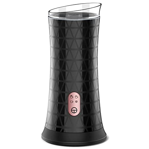 Oiqippnbv Espumador y Vaporizador de Leche EléCtrico, MultifuncióN 4 en 1 para Espuma FríA y Caliente, Apagado AutomáTico y FáCil Limpieza, Enchufe de la UE