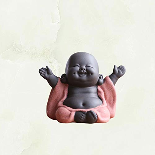 Statue Bouddha céramique sculpture Maitreya ornement maison
