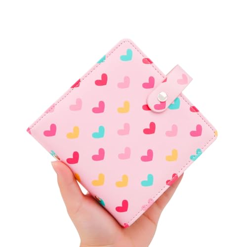 Ruibytree 112 Pockets Small Photo Album (Hearts Pink)